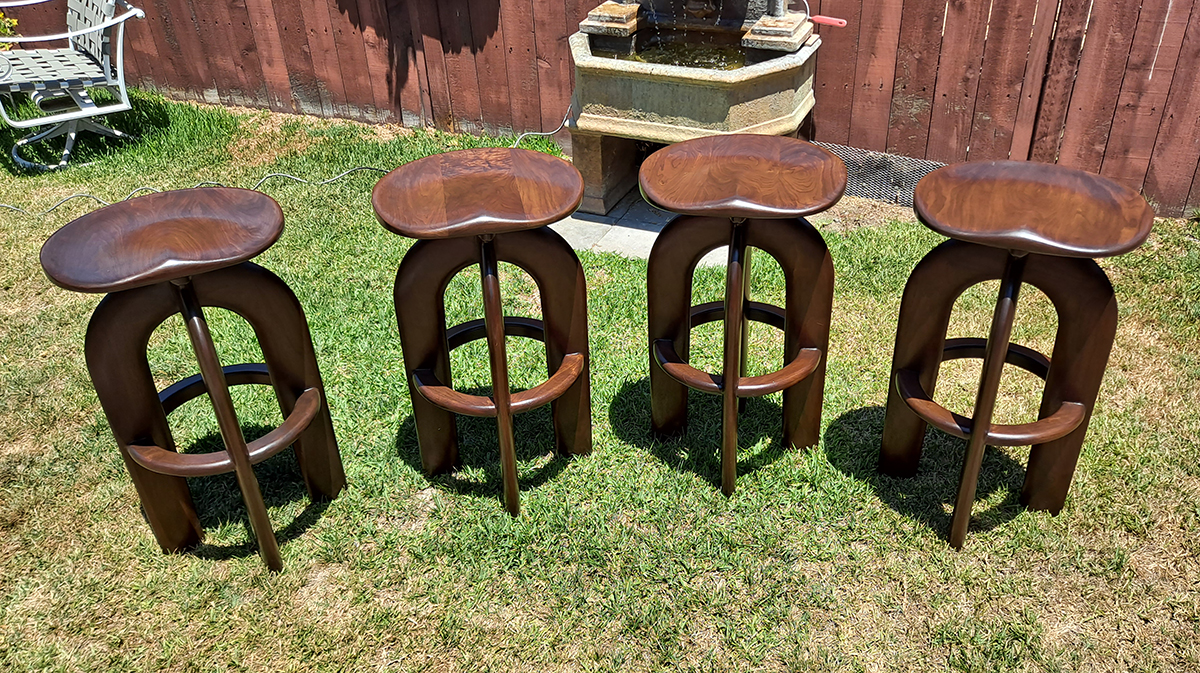 Four Stools Together